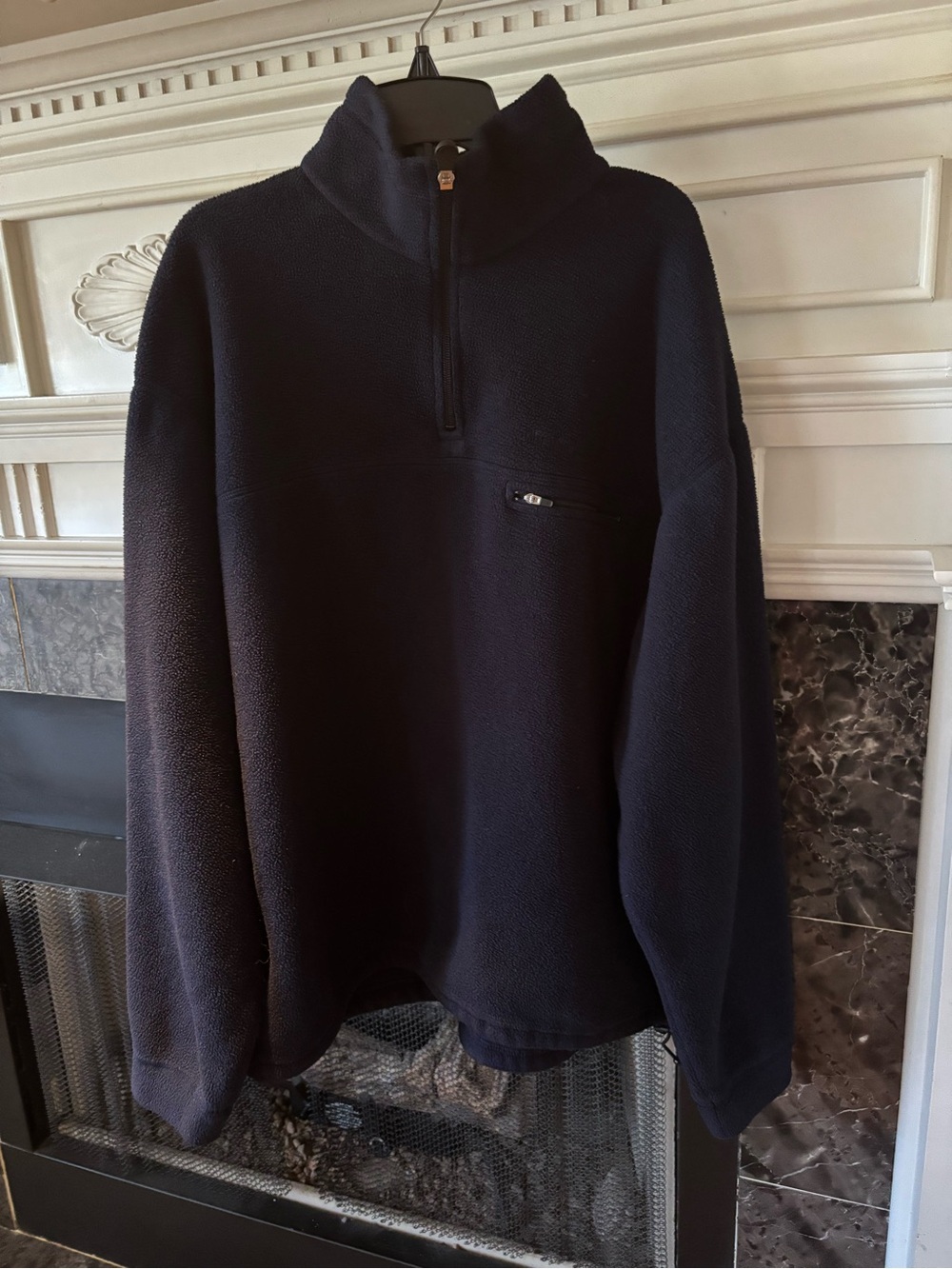 Timberland Navy Quarter-Zip Fleece Pullover